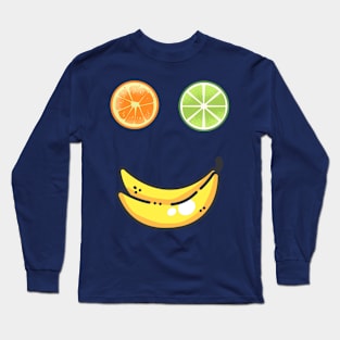 The funny fruit face Long Sleeve T-Shirt